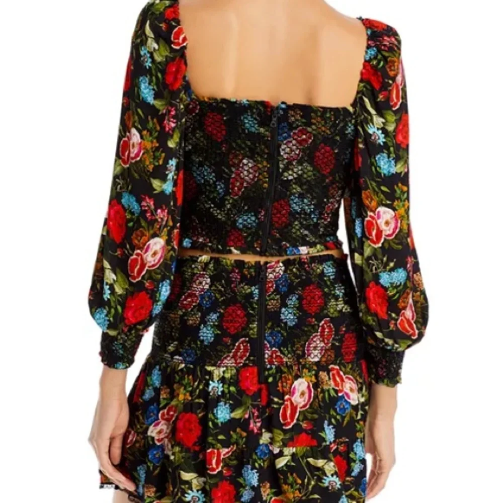 Alice +‎ Olivia Cooper Smocked Bodice Blouse / Size M / MSRP $375 / NWT